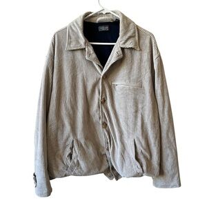 AMERICAN ESSENTIALS COLLECTION RIBBED KNIT NORMCORE JACKET SHACKET BEIGE M